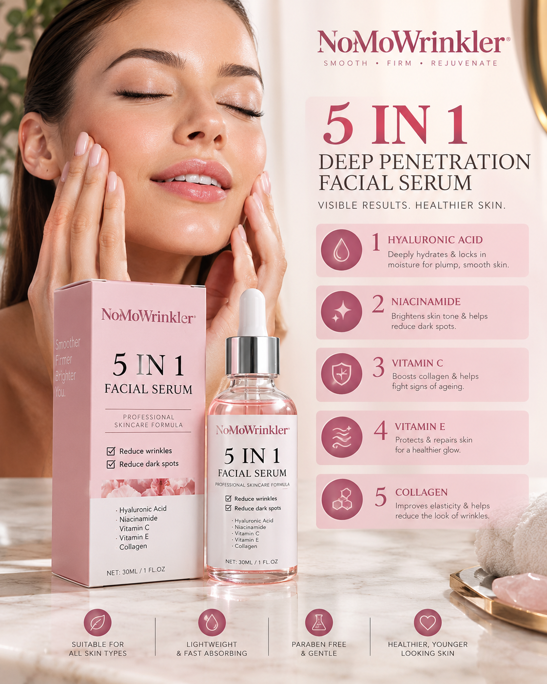 Nomowrinkler EMS Face Sculpting Device