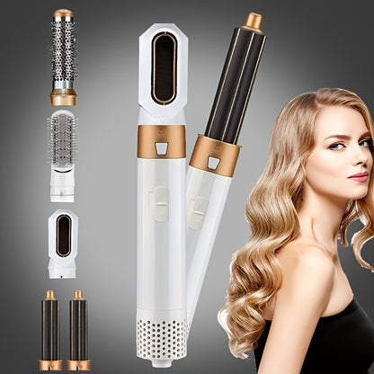 5-in-1 Hair Dryer Comb Hair Curling Straightening Comb Hair Styling Comb Multifunctional Hair Straightener Curler