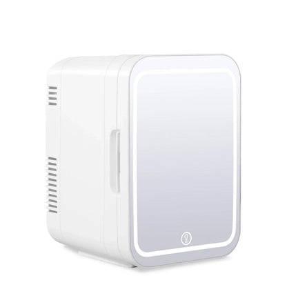 Cooseon 4L Mini Mirror Beauty Fridge: Skincare & Makeup Refrigerator with AC/DC Heating and Cooling