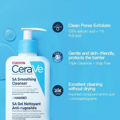CeraVe Foam Facial Cleanser Hydrating Body Lotion Salicylic Acid Amino Acid Whitening Moisturizing Foaming Cleanser Oily Dry
