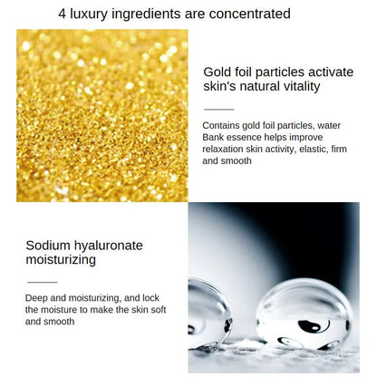 24K Gold Infusion Face Serum for Skin Hydration, Pore Minimization, and Firming"