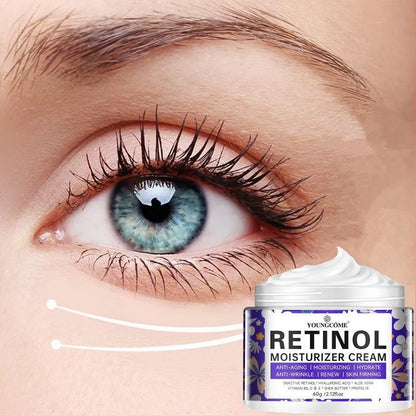 Youngcome Retinol Face Cream Anti-Aging Remove Wrinkle Firming Lifting Whitening Brightening Moisturizing Facial Skin Care