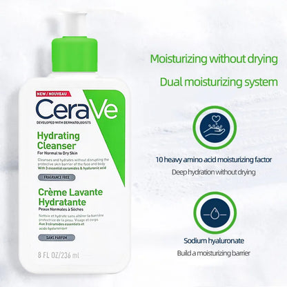 Original CeraVe Facial Cleanser Foaming Cleanser SA Smoothing Cleanser Hydrating Body Lotion Whitening Moisturizing Skin Care