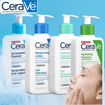 CeraVe Foam Facial Cleanser Hydrating Body Lotion Salicylic Acid Amino Acid Whitening Moisturizing Foaming Cleanser Oily Dry