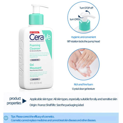 Original CeraVe Facial Cleanser Foaming Cleanser SA Smoothing Cleanser Hydrating Body Lotion Whitening Moisturizing Skin Care