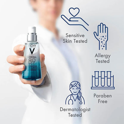 New Original Vichy Mineral 89 Serum Fortifying & Hydrating Daily Skin Booster 50ml Exfoliator Soothing Pores Gentle Oil Control