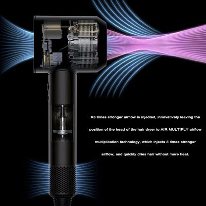 New Leafless Hair Dryer Negative Lon Hair Care Professinal  Powerful Hairdryer