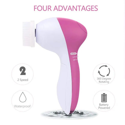 5 in 1 silicone cleanser, Deep Cleanser, pore cleanser, facial massage, skin care, waterproof makeup brush 2023 new