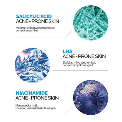 La Roche-Posay Effaclar Ultra Concentrated Serum Triacid Skin Revitalizing Anti-Acne Fade Red Stracks Shrink Pores Essence 30ML
