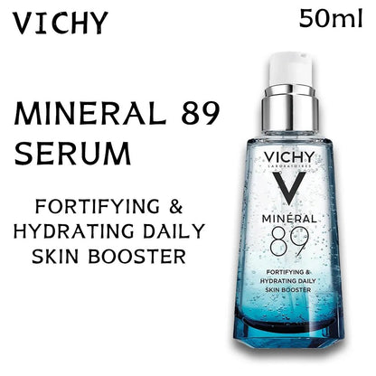 New Original Vichy Mineral 89 Serum Fortifying & Hydrating Daily Skin Booster 50ml Exfoliator Soothing Pores Gentle Oil Control