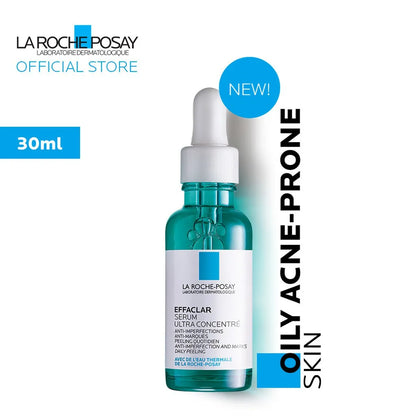 La Roche-Posay Effaclar Ultra Concentrated Serum Triacid Skin Revitalizing Anti-Acne Fade Red Stracks Shrink Pores Essence 30ML