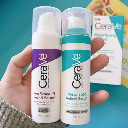 CeraVe Hyaluronic Acid Serum/Resurfacing Retinol/Skin Renewal Retinol Moisturizing Anti-Aging Repair Sensitive Skin Care 30ml