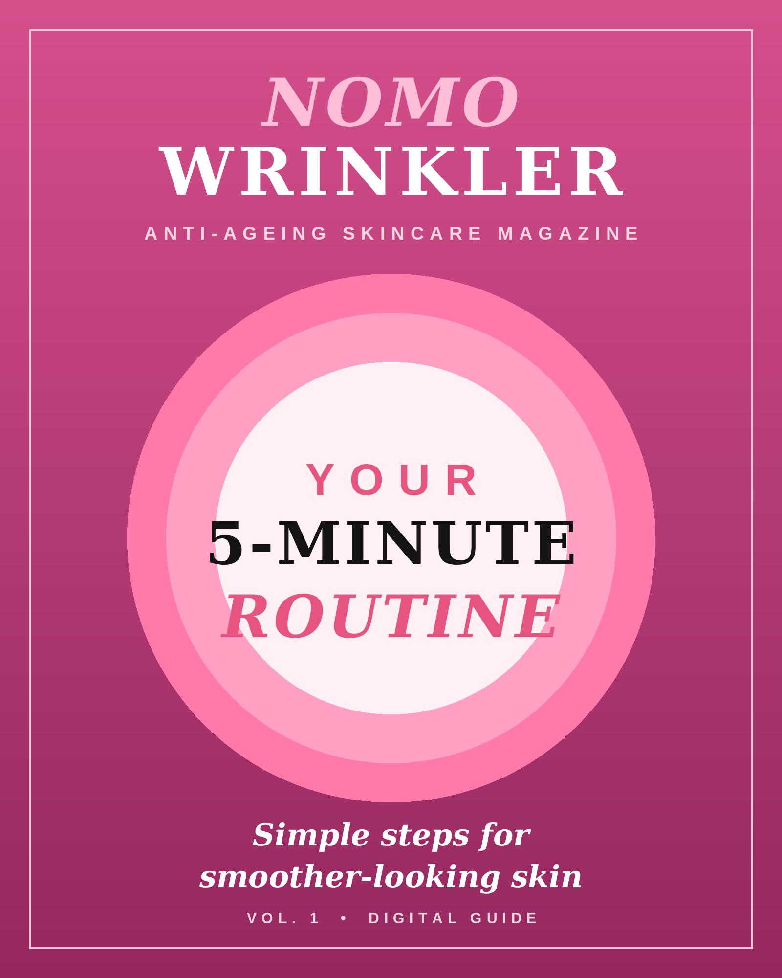 NoMoWrinkler Skincare Guide cover