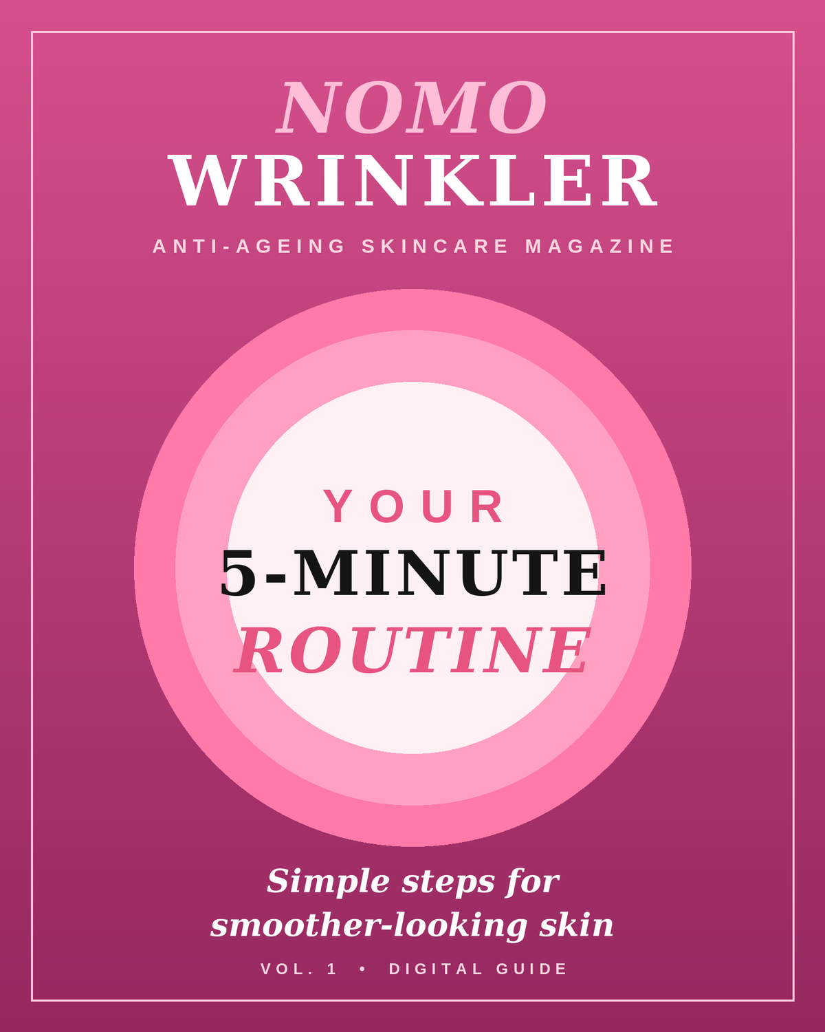 The NoMoWrinkler Skincare Guide: Your Simple Routine for Smoother-Looking Skin (Digital PDF)